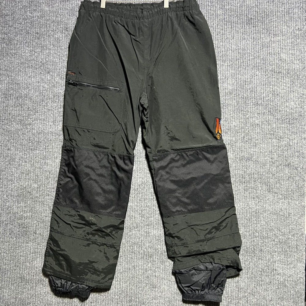 Vintage Columbia Convert Snow Pants Mens Small Black Ski Snowboard 90s